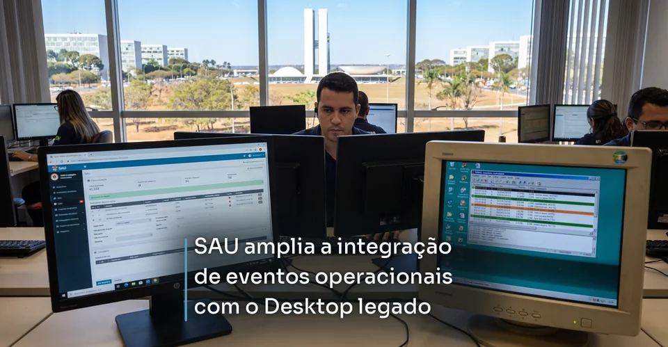 Arte de notícia corporativa para SAU amplia a integração de eventos operacionais com o Desktop legado